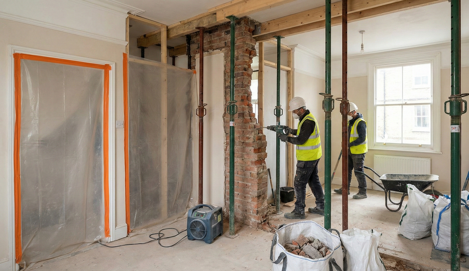 Construction site in London